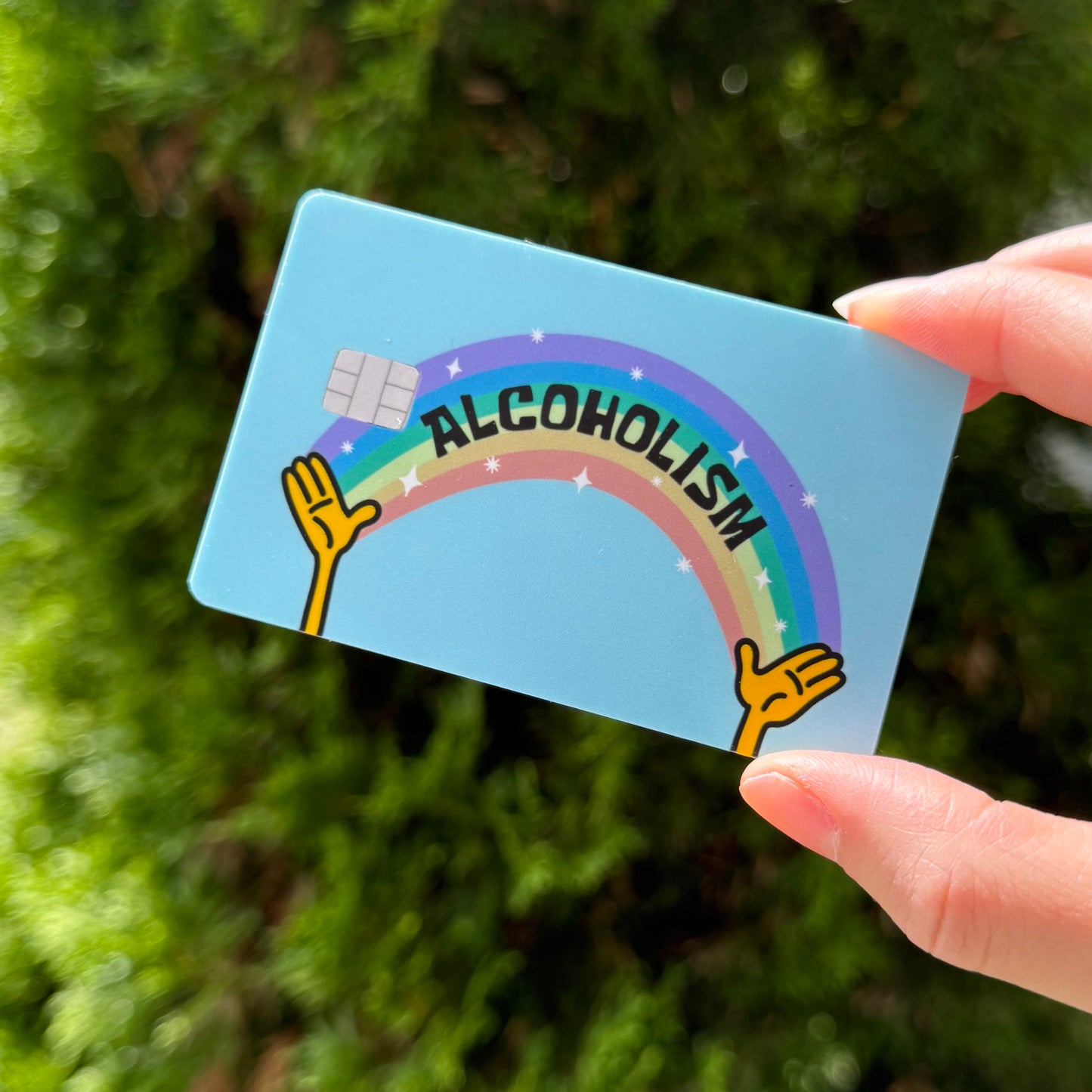 Funny Credit Card Covers (Pack of 2) - Weatherproof with Matte Finishing