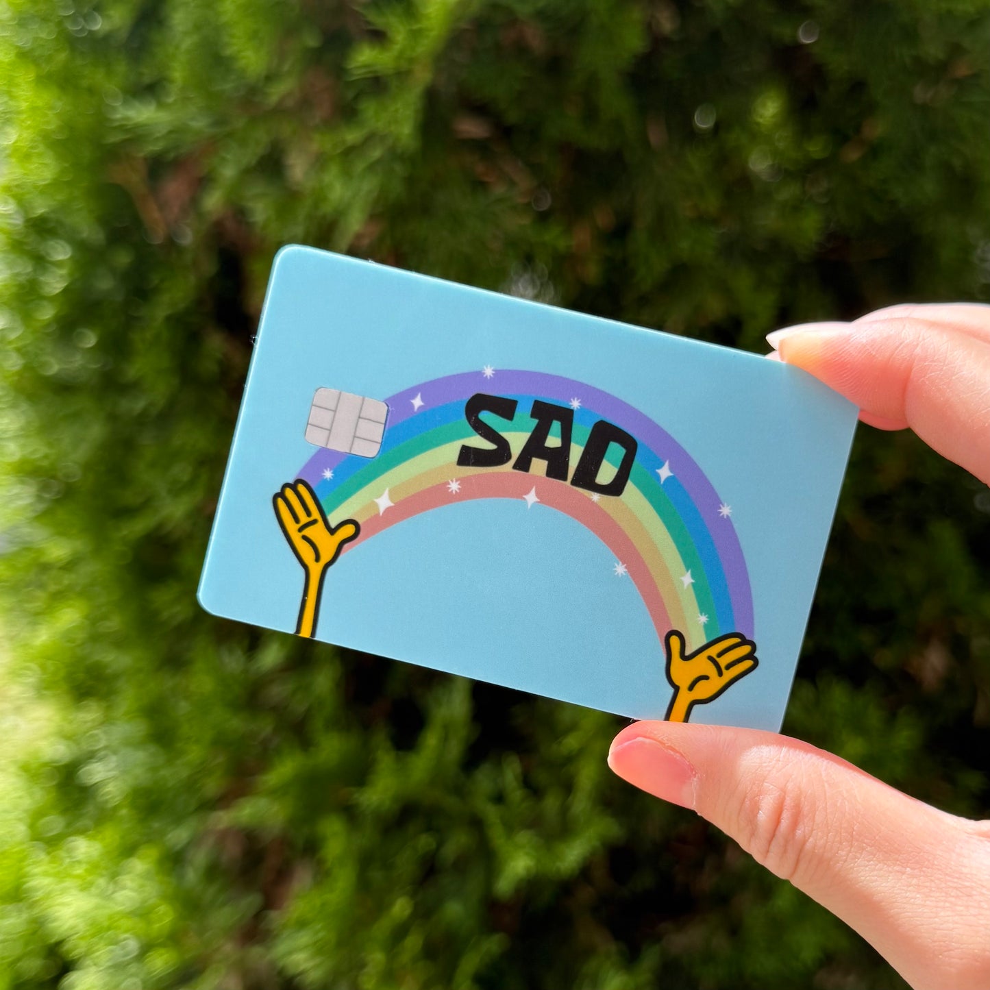 Funny Credit Card Covers (Pack of 2) - Weatherproof with Matte Finishing