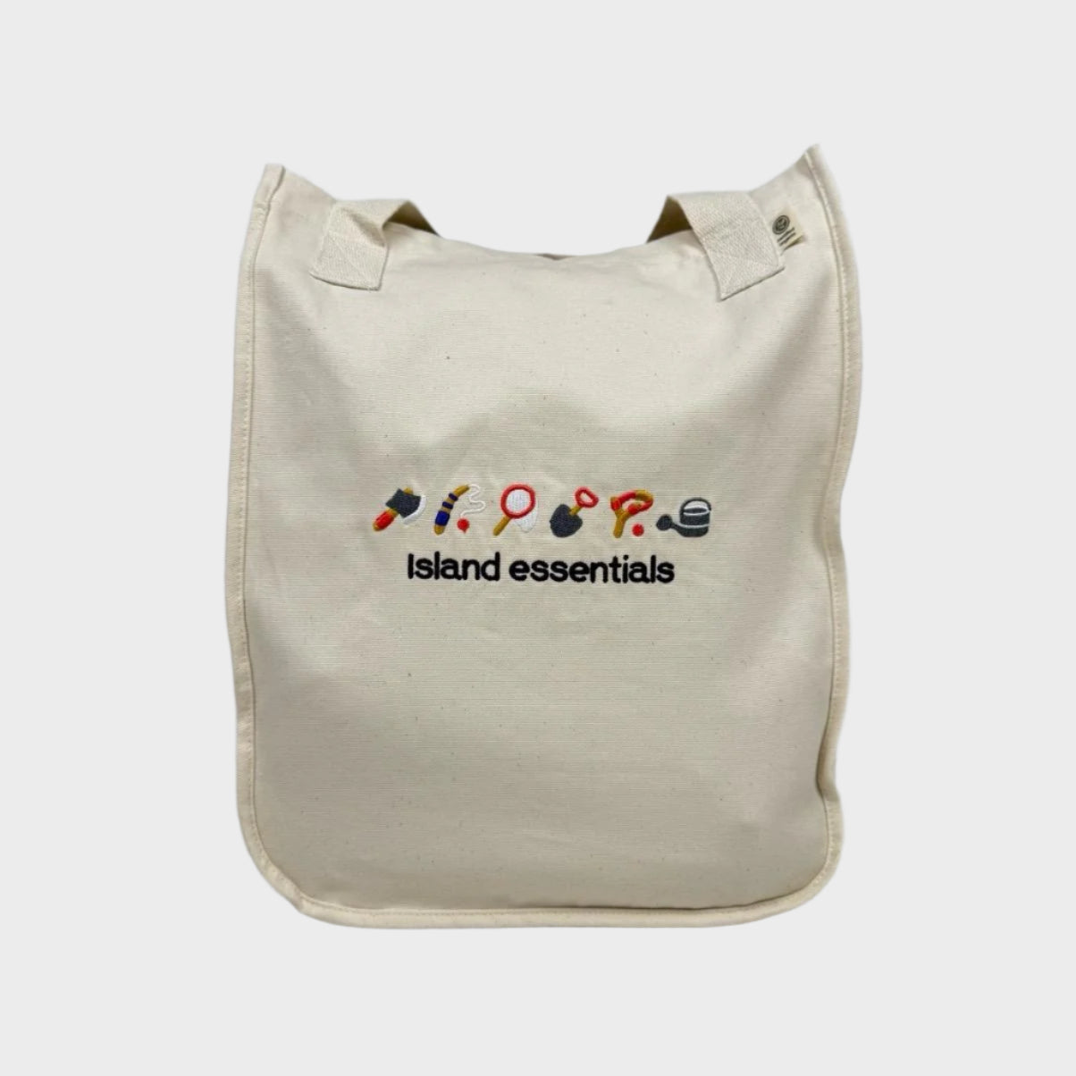 Island Series Embroidered Organic Cotton Tote Bag