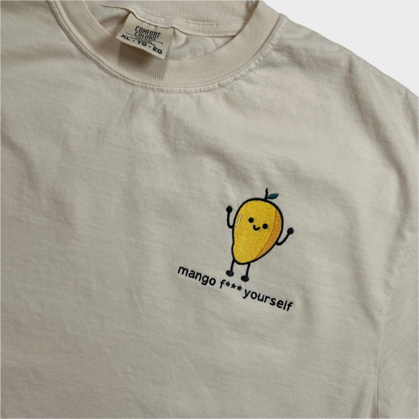 Mango F*** Yourself Embroidered T-shirt