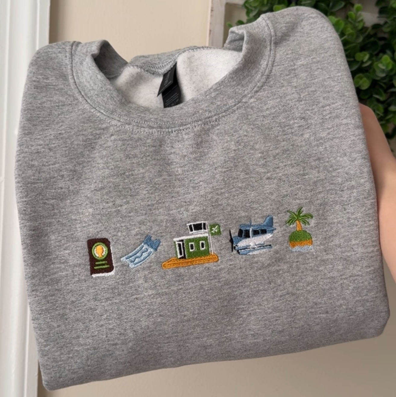 Island Traveler Embroidered Sweatshirt