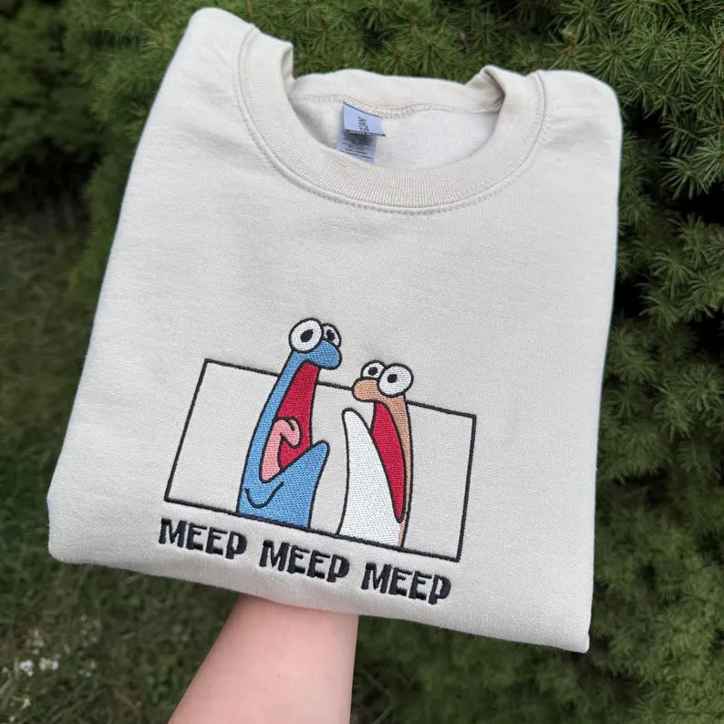 Meep Embroidered Sweatshirt