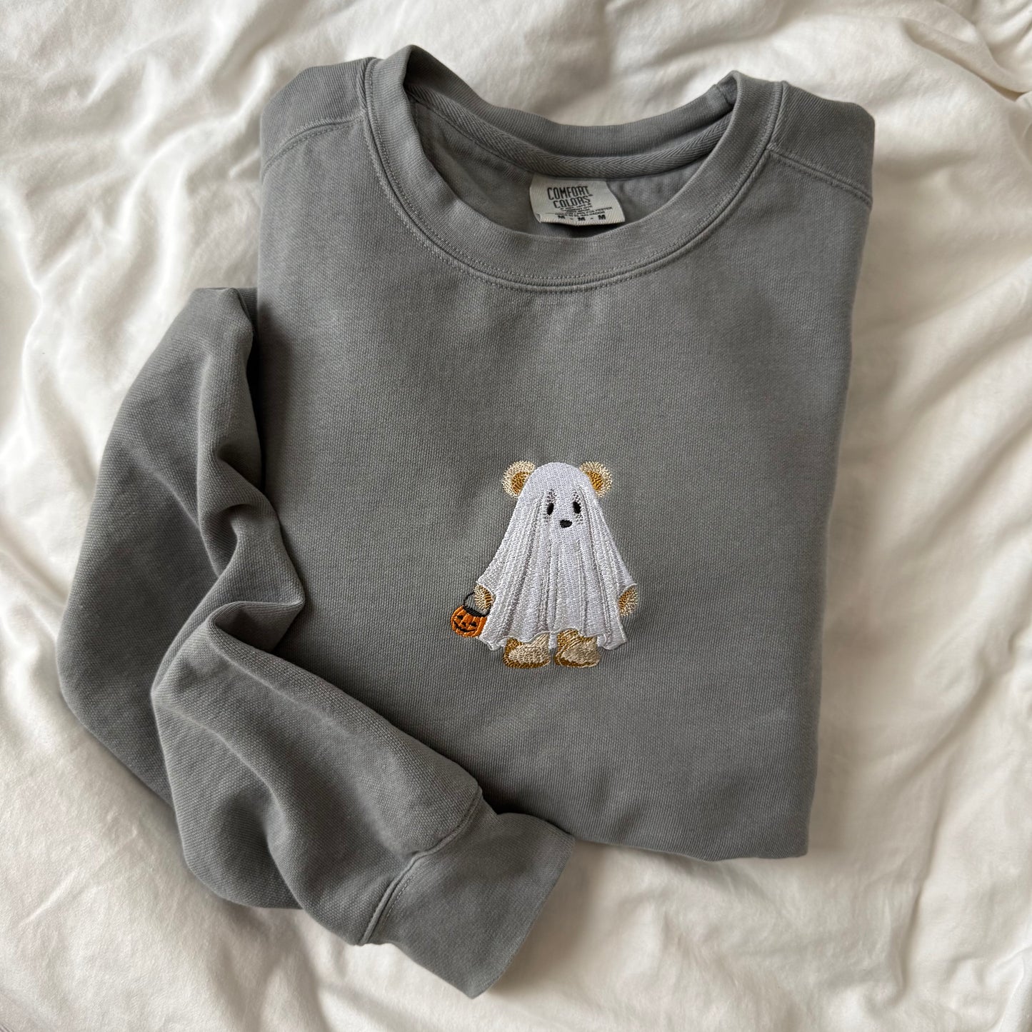 Vintage Spooky Bears Embroidered Sweatshirt (80% cotton blend)