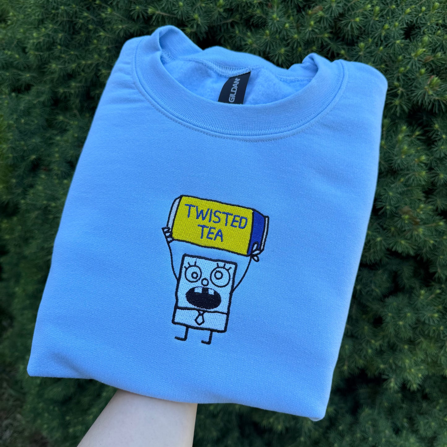 Doodle Twisted Tea Embroidered Sweatshirt
