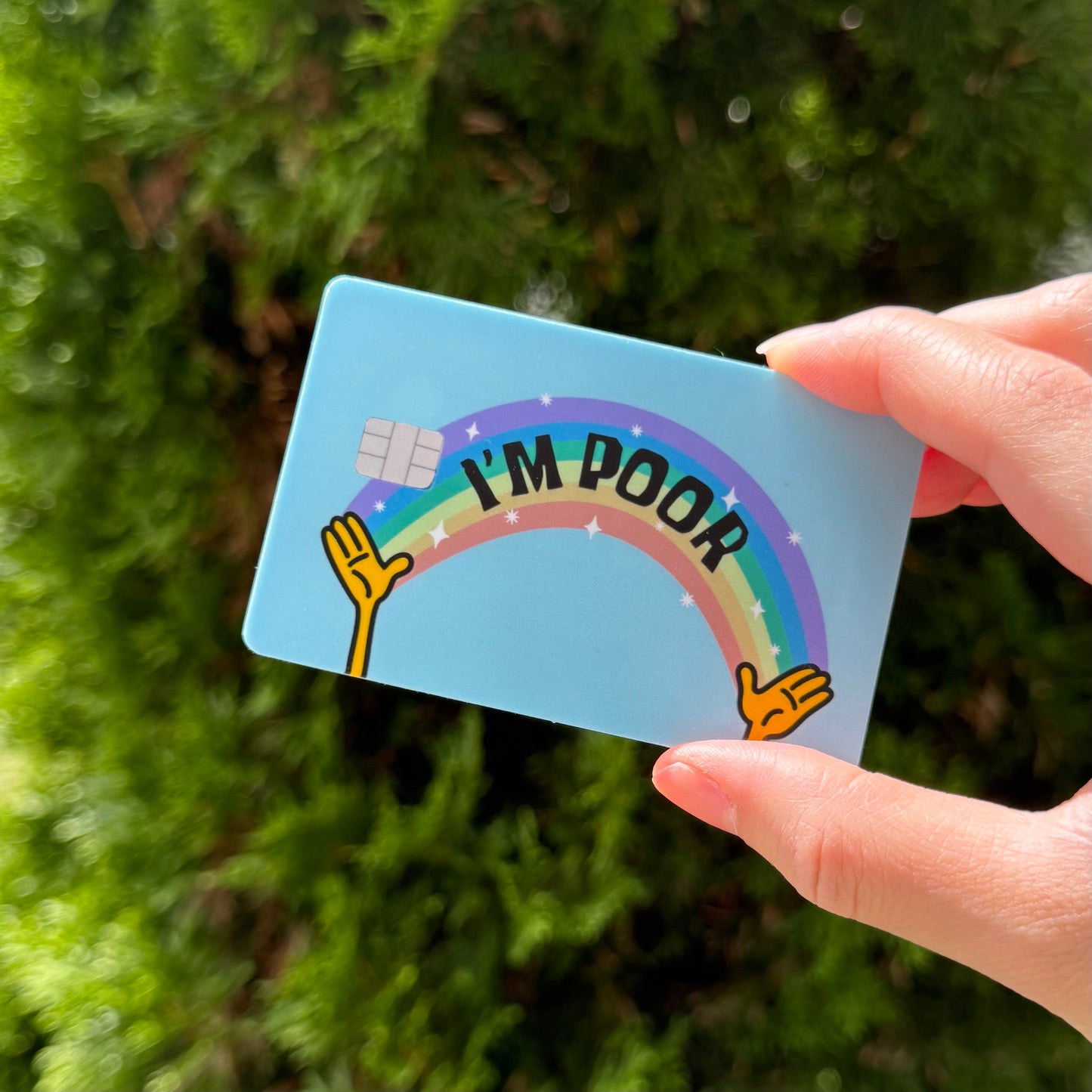 Funny Credit Card Covers (Pack of 2) - Weatherproof with Matte Finishing