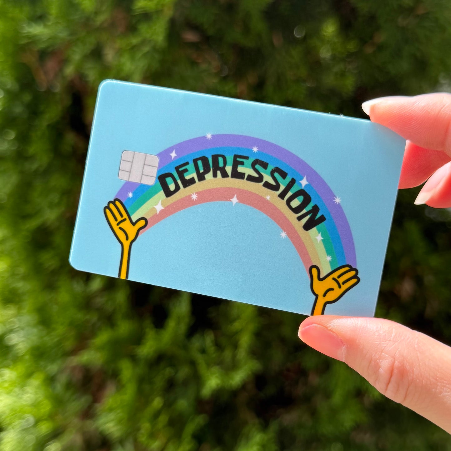 Funny Credit Card Covers (Pack of 2) - Weatherproof with Matte Finishing
