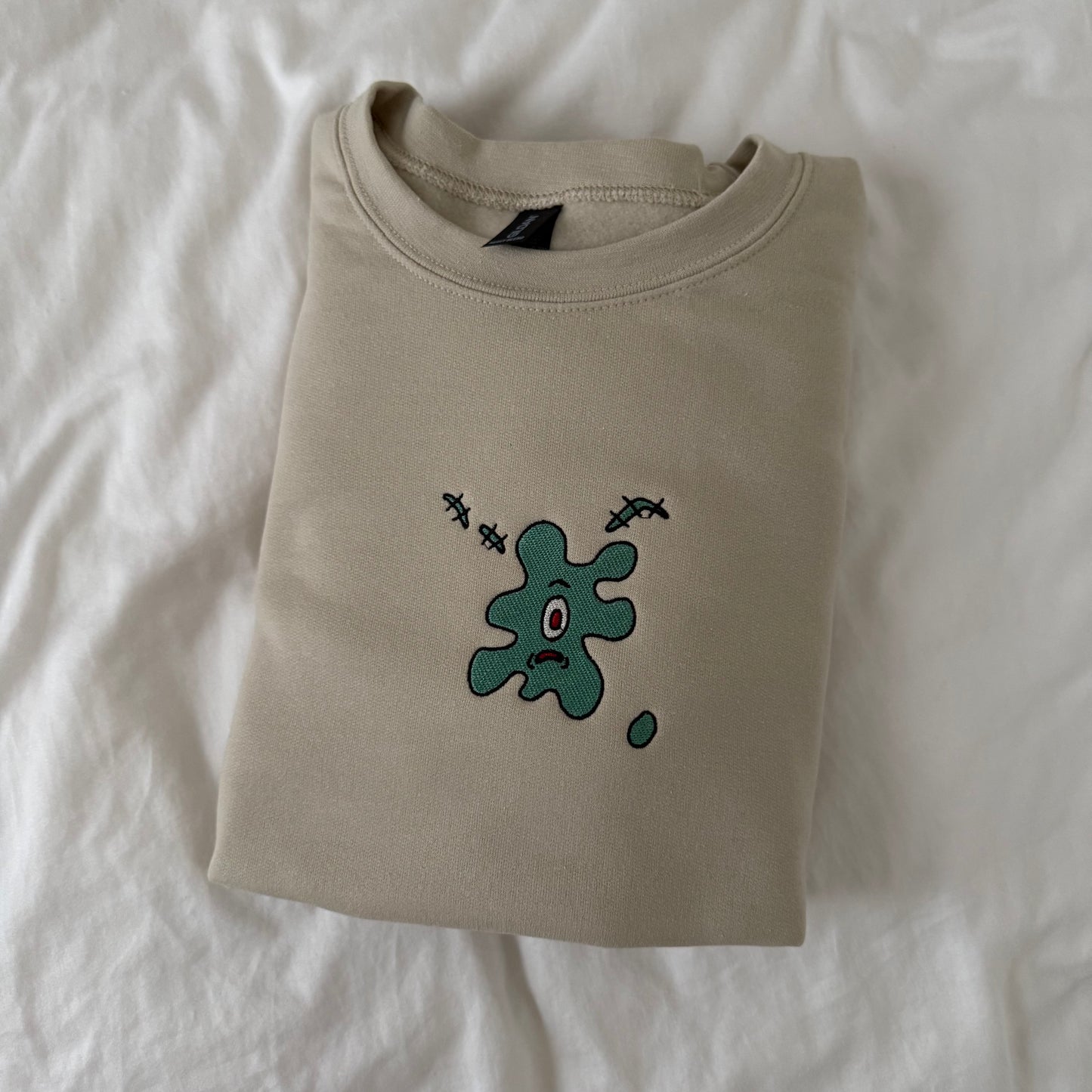 Squashed Plankton Embroidered Sweatshirt