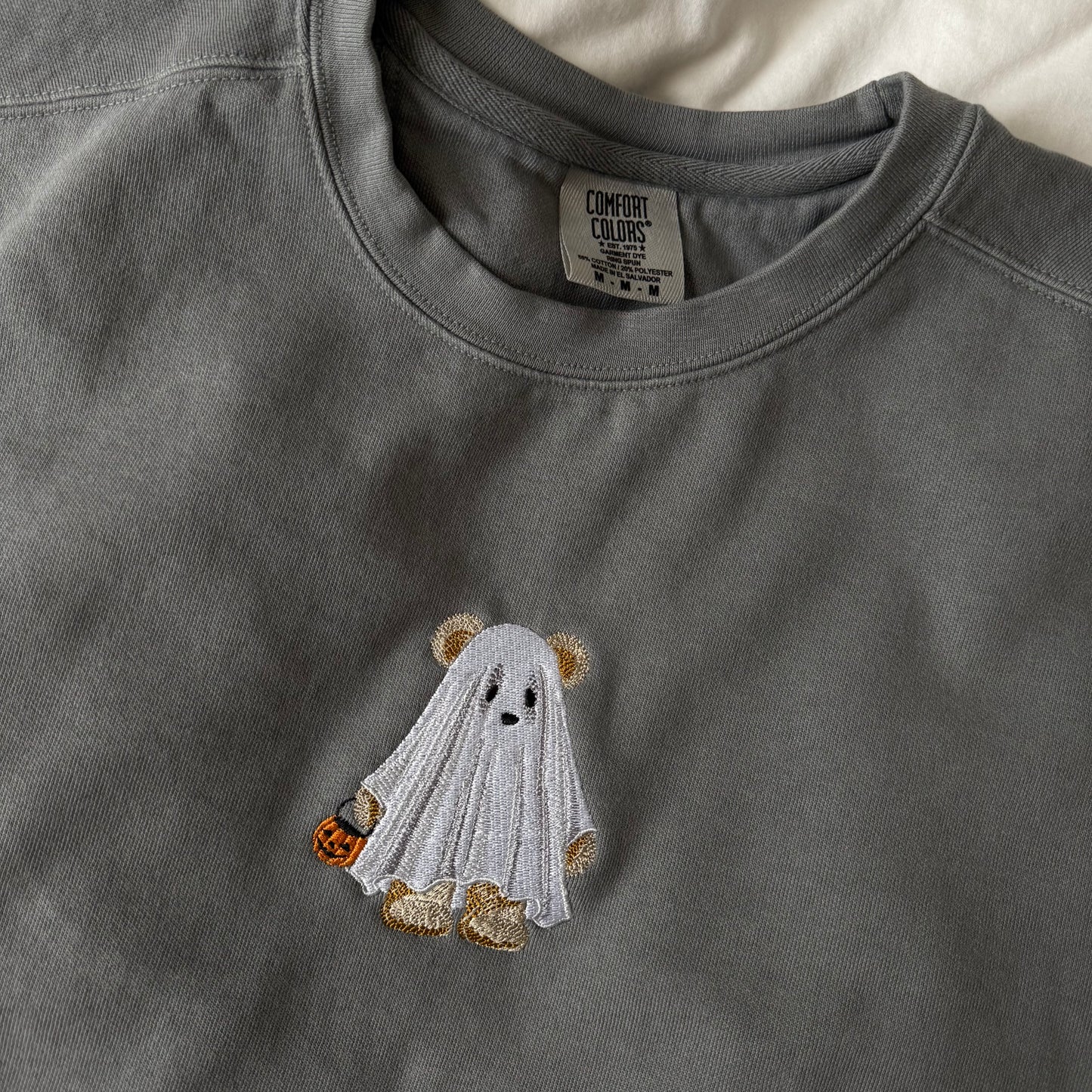 Vintage Spooky Bears Embroidered Sweatshirt (80% cotton blend)