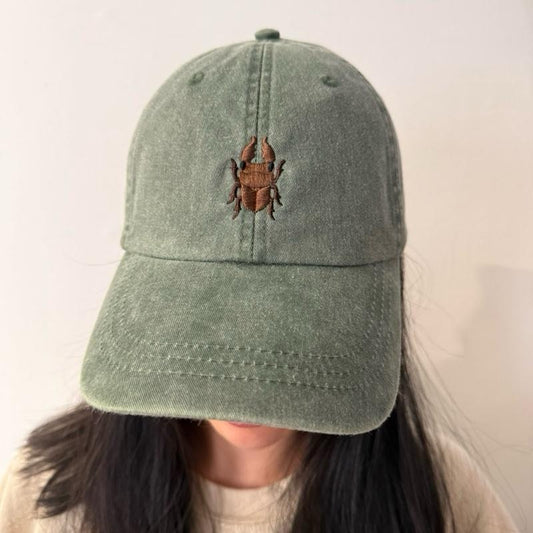 Island Beetle Embroidered Cap
