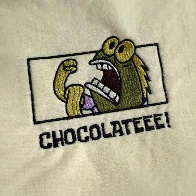 CHOCOLATE! Embroidered T-shirt
