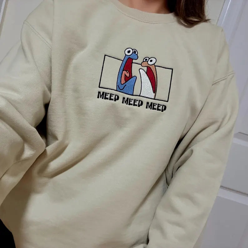 Meep Embroidered Sweatshirt