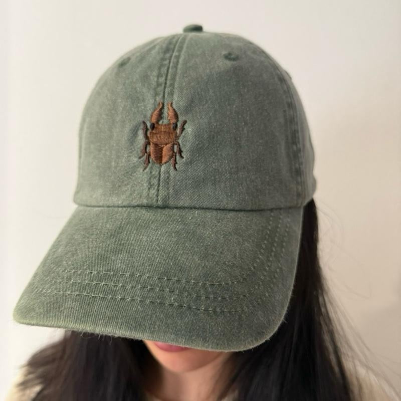 Island Beetle Embroidered Cap