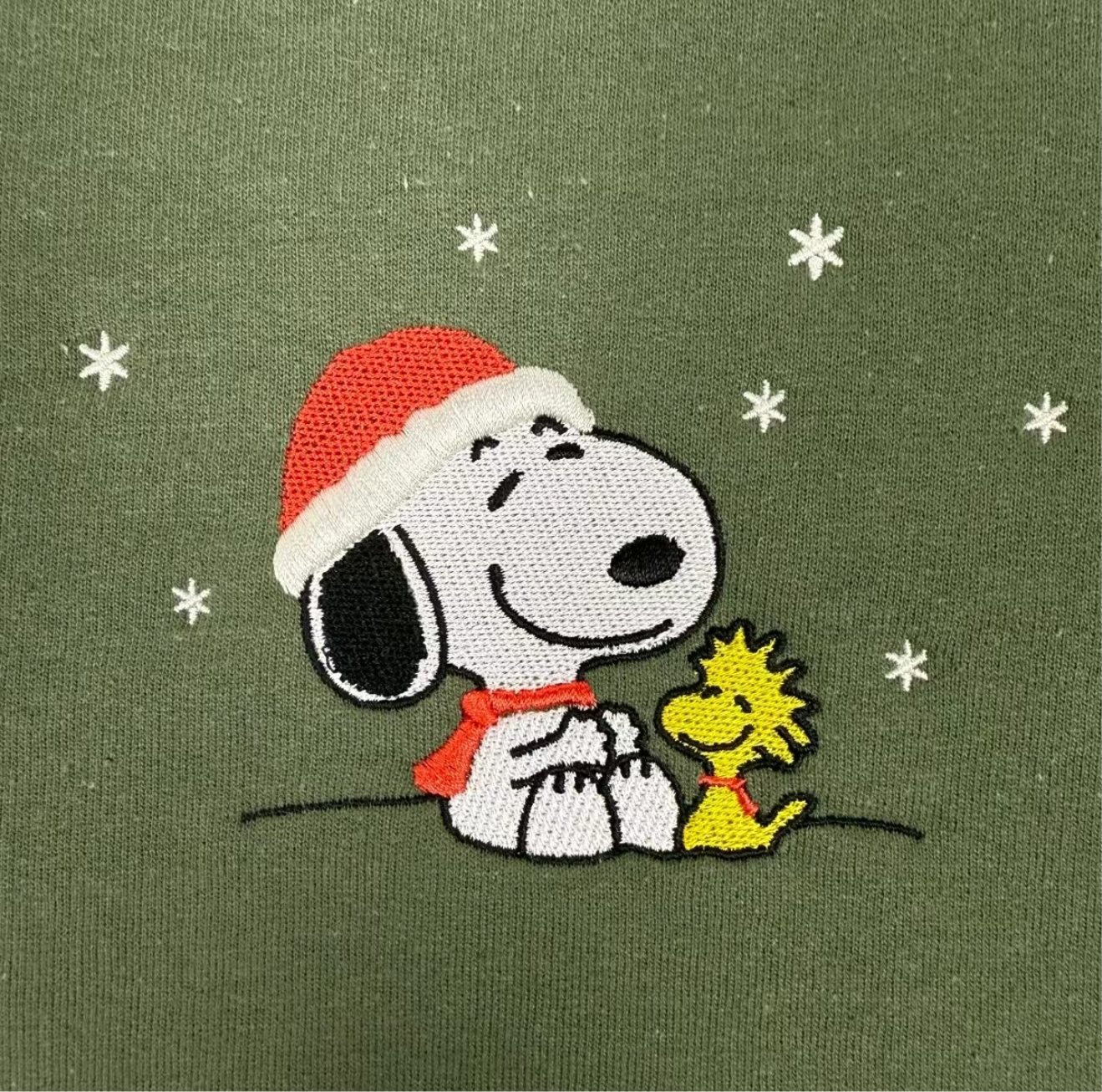 Snoopy Christmas Embroidered Sweatshirt