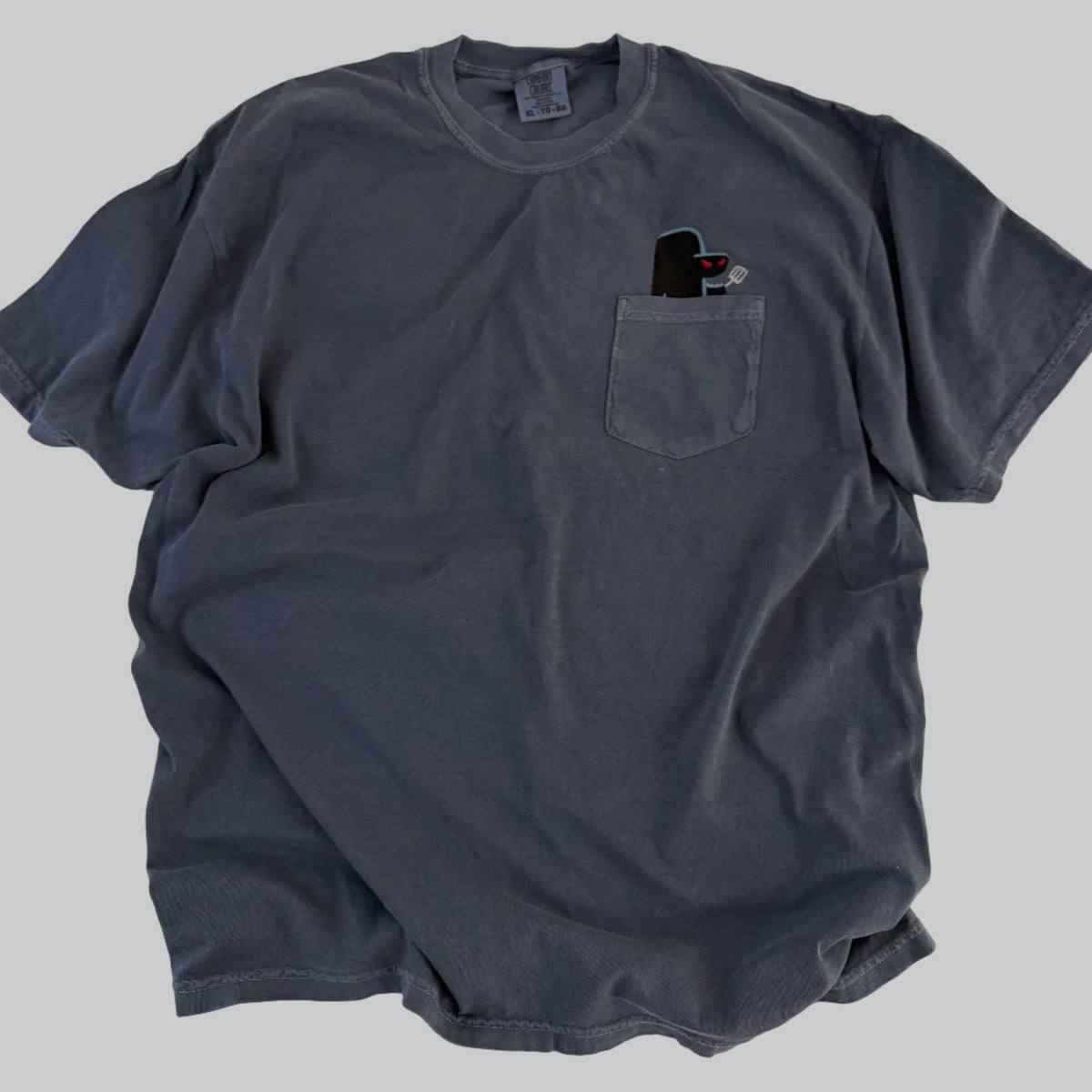 Hashlinging Embroidered Cotton Pocket T-shirt (Copy)