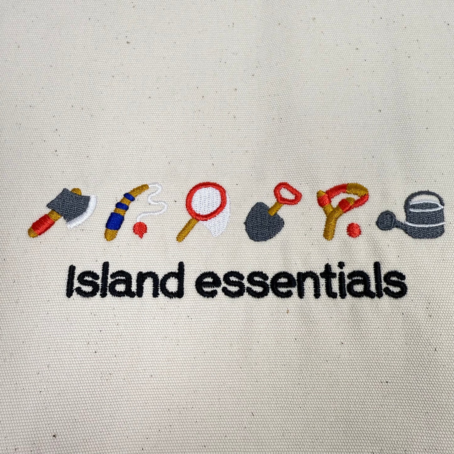 Island Essentials Embroidered Organic Cotton Tote Bag