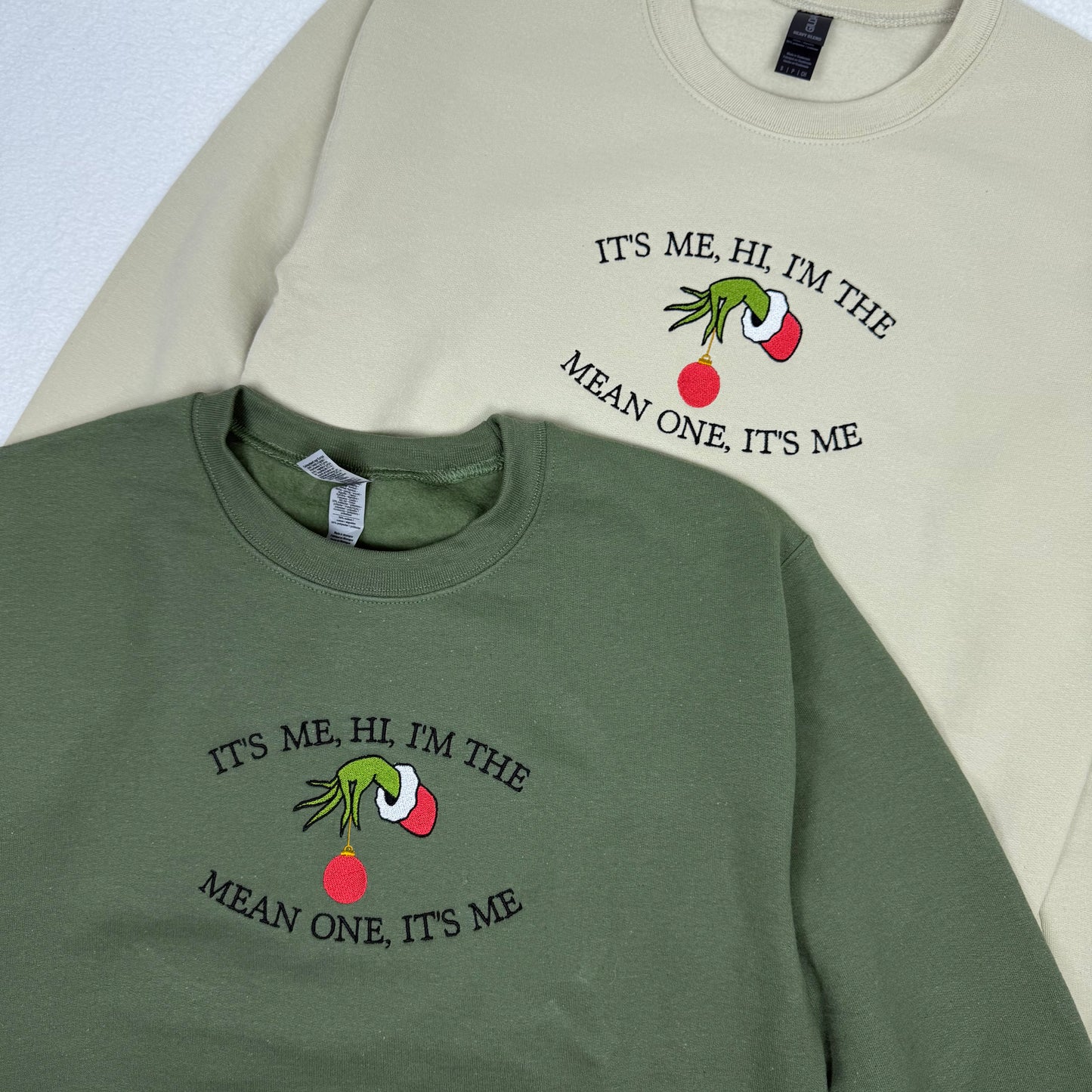 I’m the Mean One Embroidered Sweatshirt