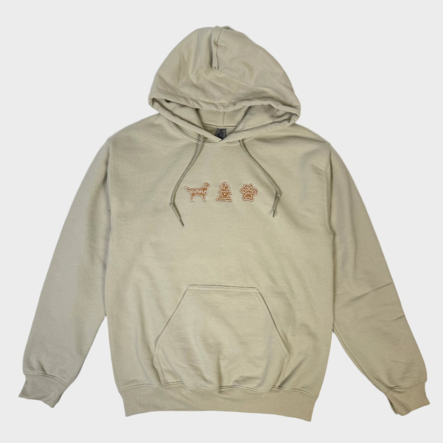 Gingerbread Dog Embroidered Hoodie