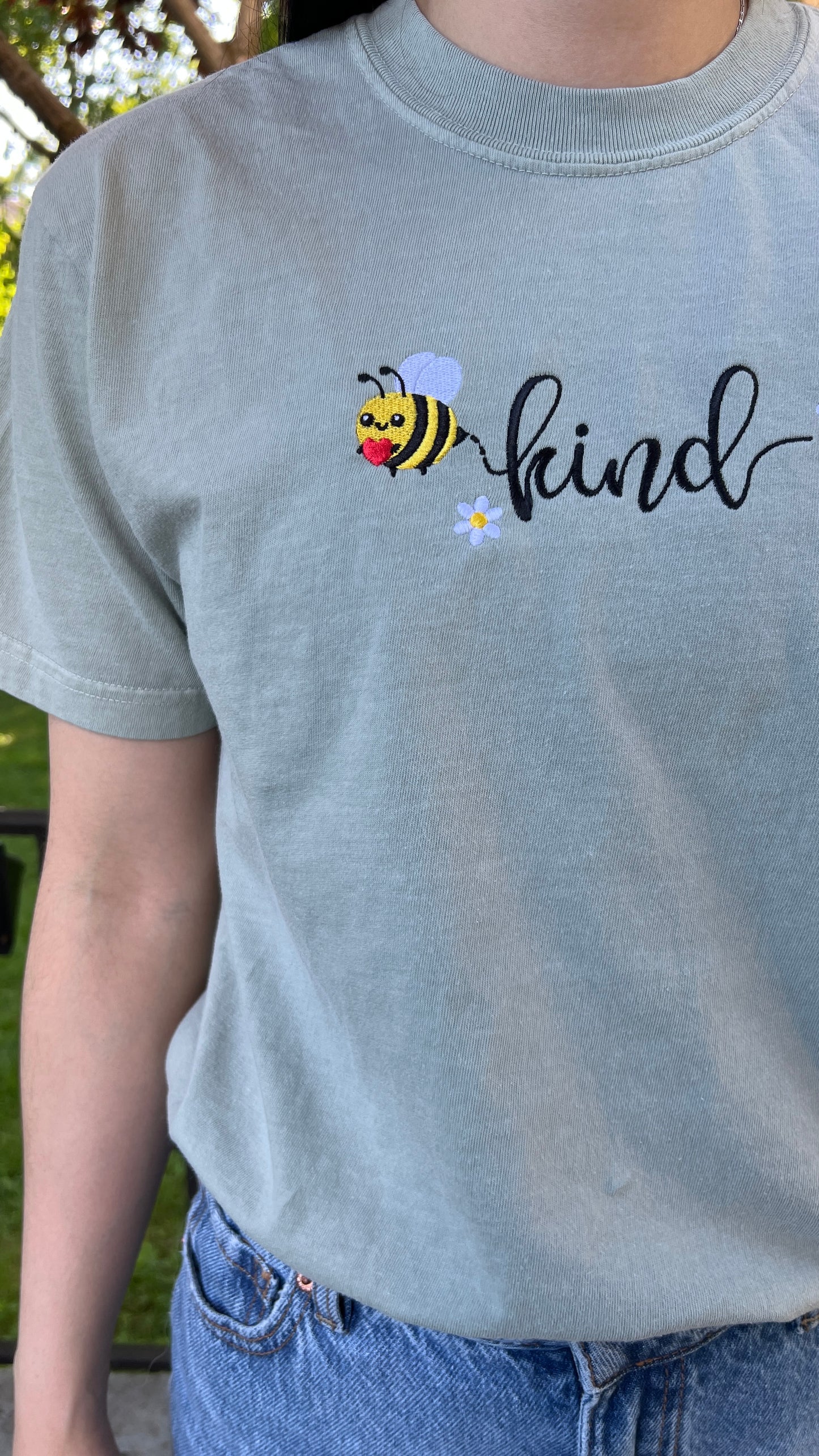 Be Kind Embroidered T-shirt