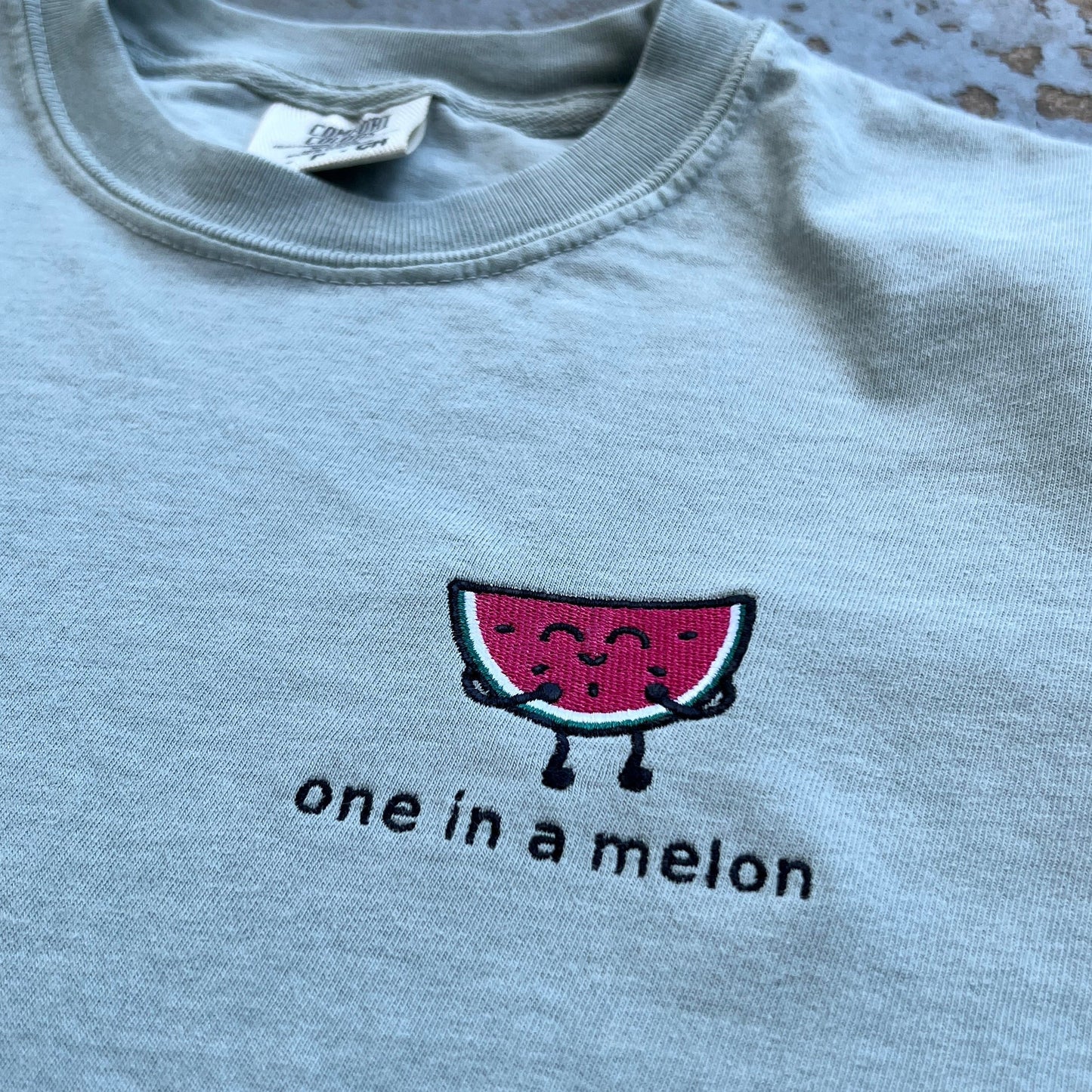 One In a Melon Embroidered T-shirt