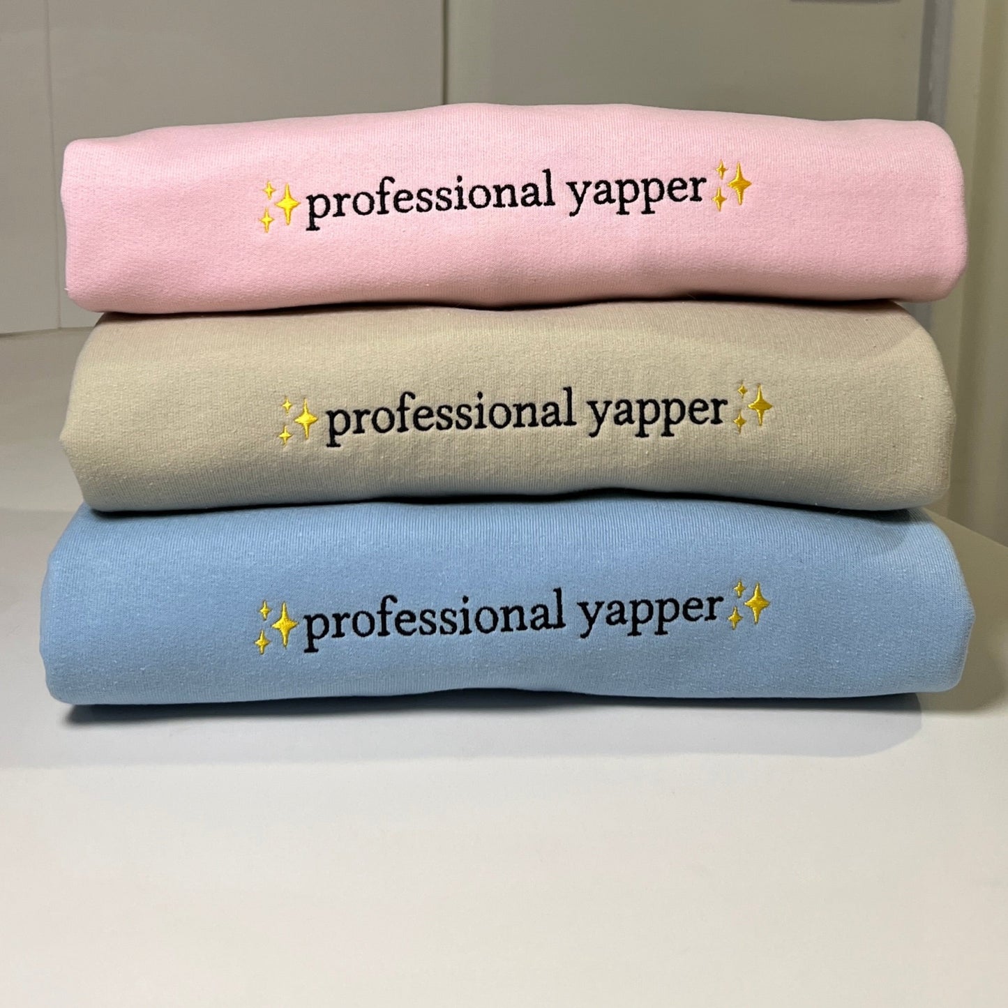 Professional Yapper Embroidered Sweatshirt