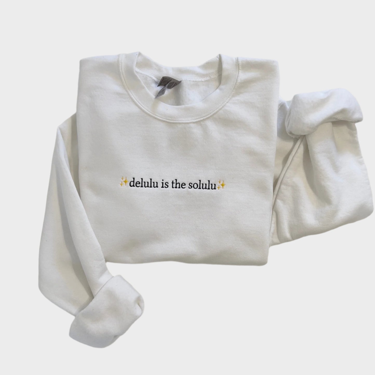 Delulu is the Solulu Embroidered Sweatshirt