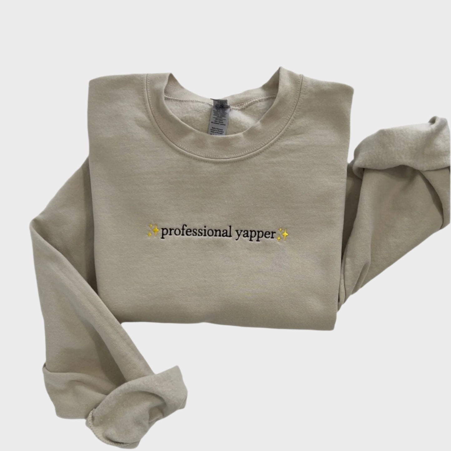 Professional Yapper Embroidered Sweatshirt