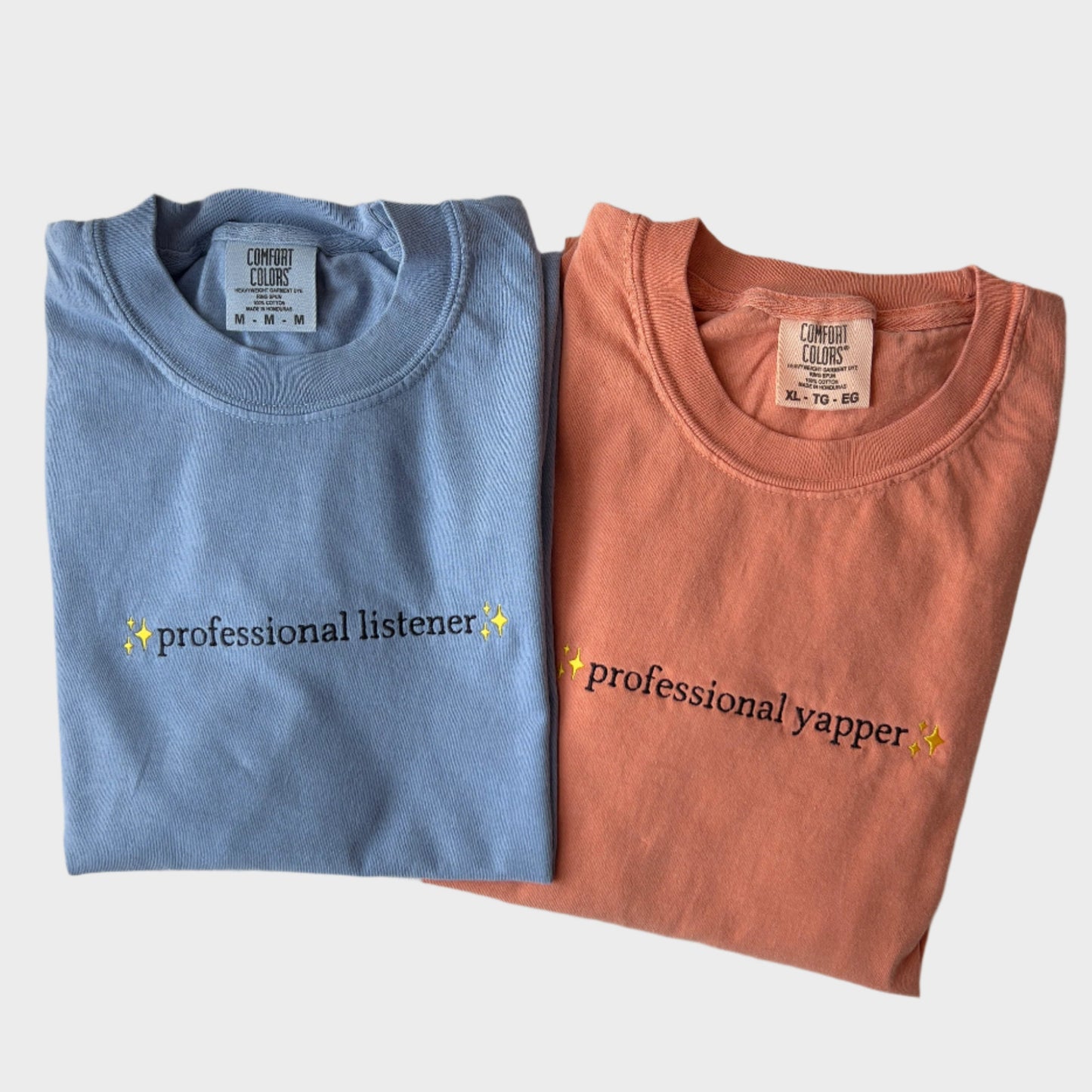 Professional Yapper/Listener Embroidered T-shirt