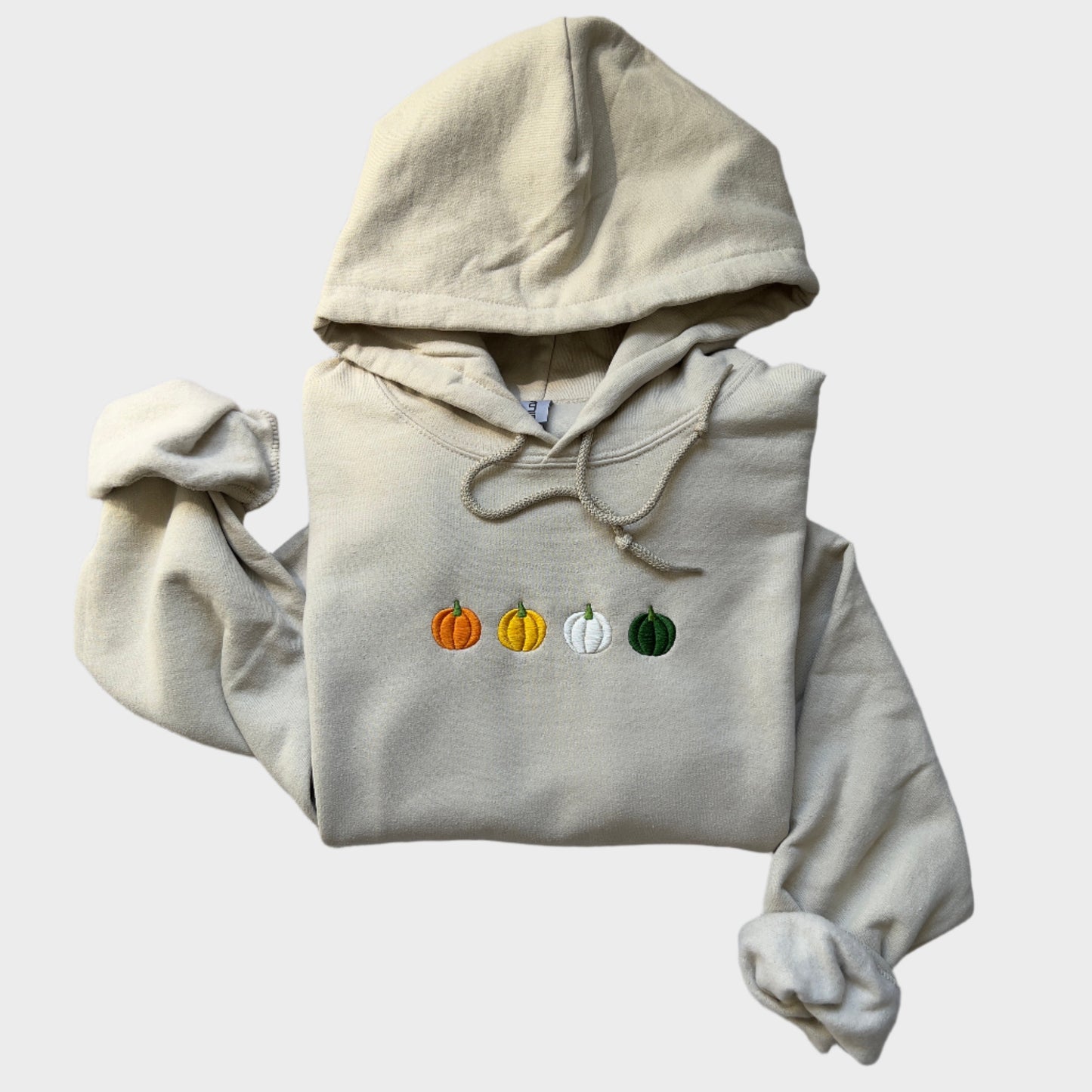 Island Pumpkin Embroidered Hoodie