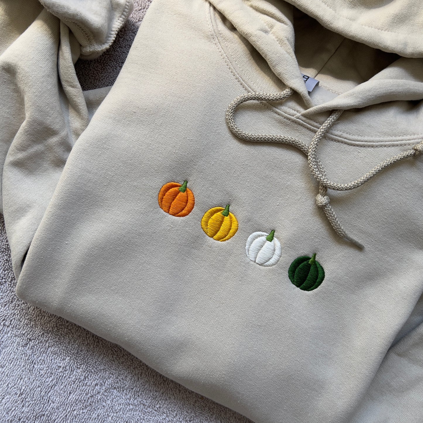 Island Pumpkin Embroidered Hoodie