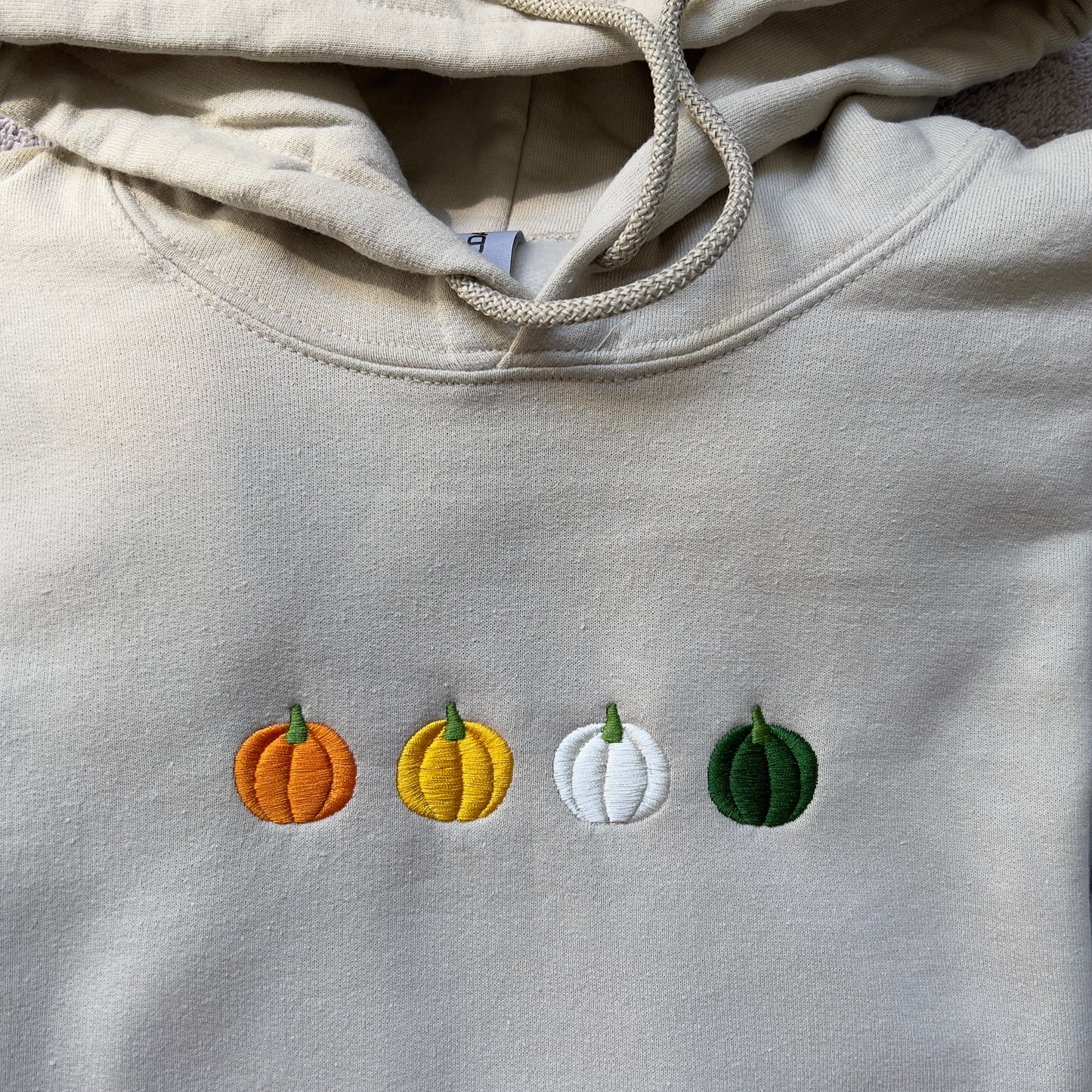 Island Pumpkin Embroidered Hoodie