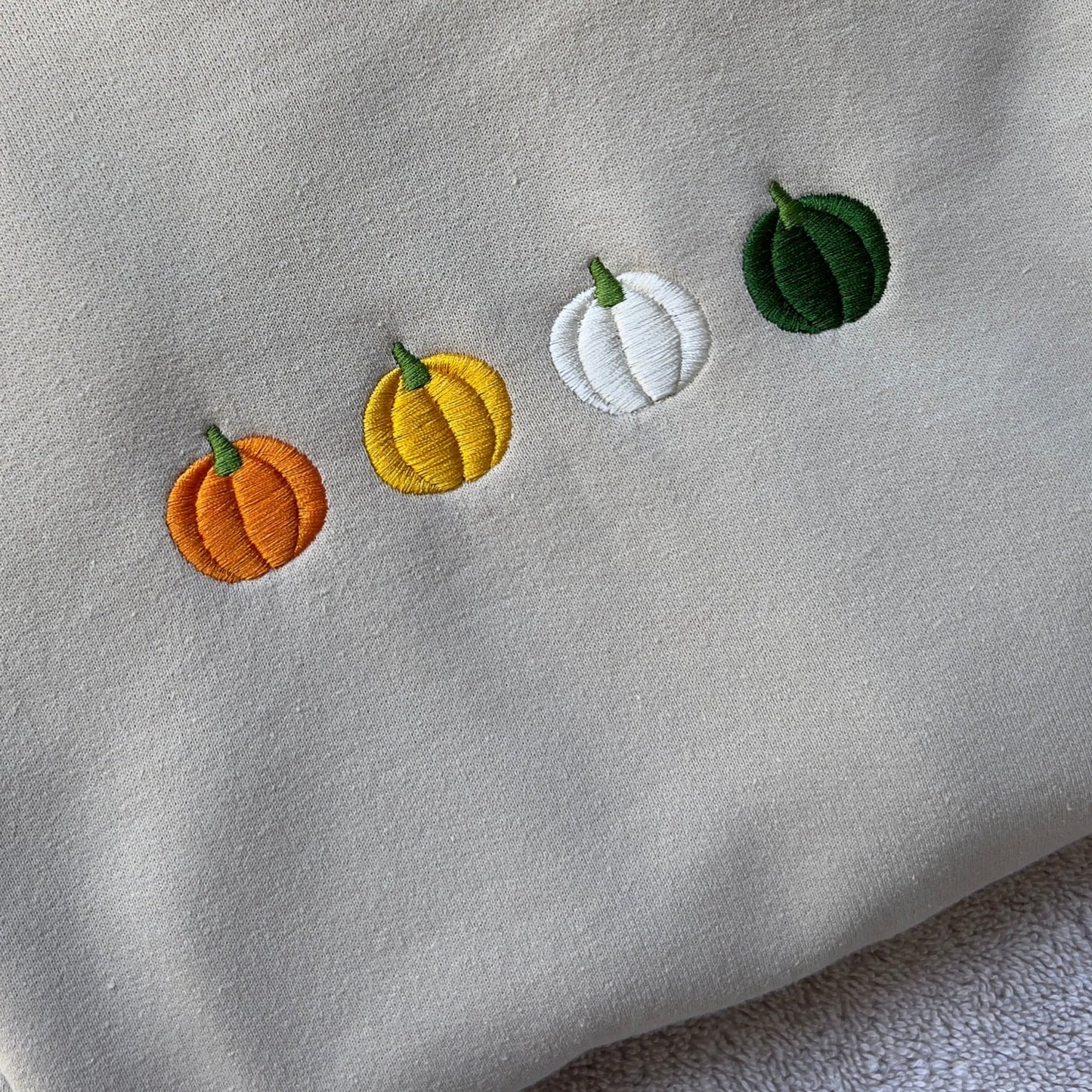 Island Pumpkin Embroidered Hoodie