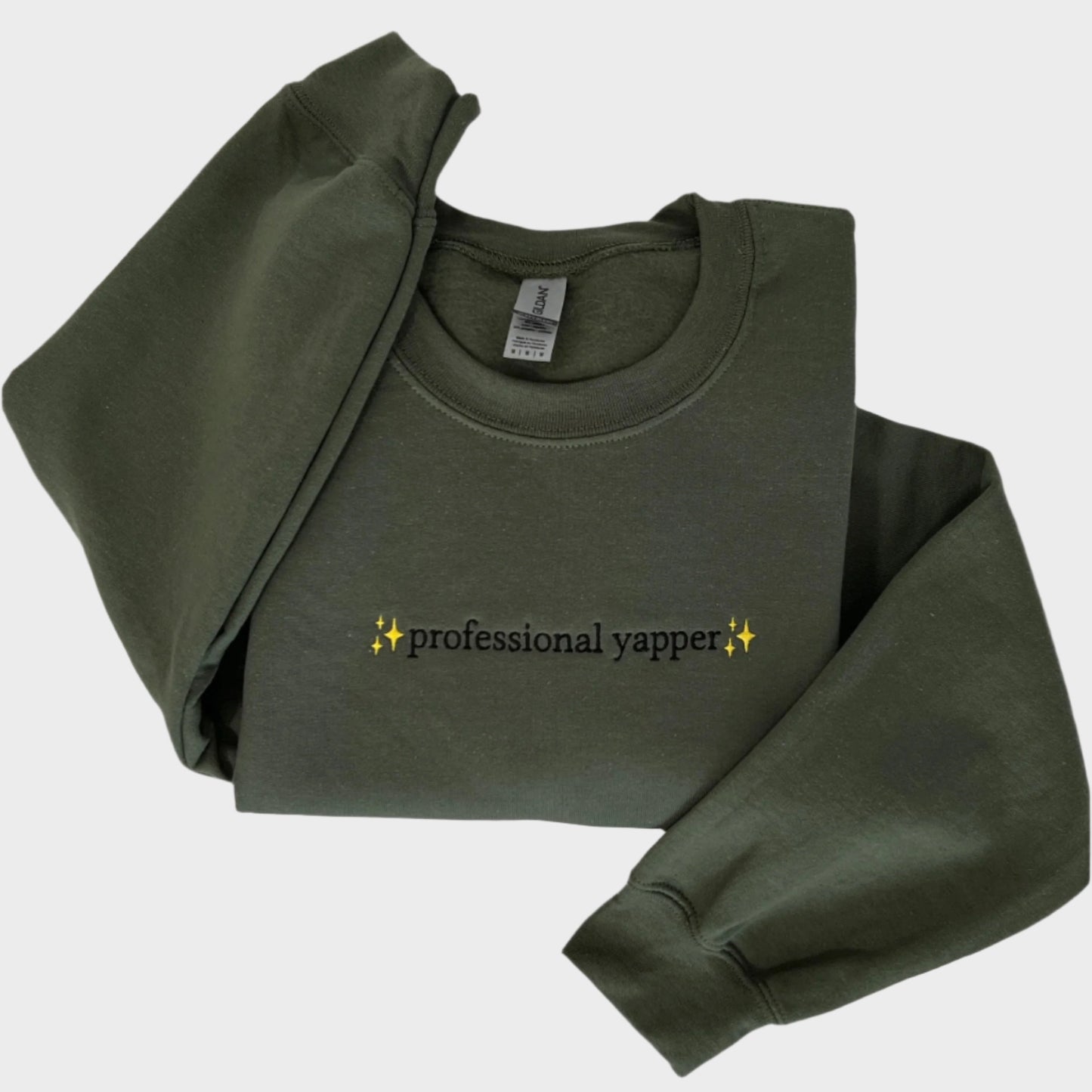 Professional Yapper Embroidered Sweatshirt