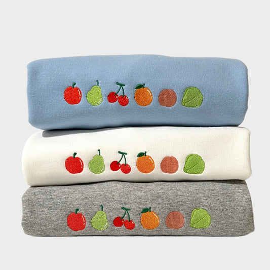 Island Fruits Embroidered Sweatshirt