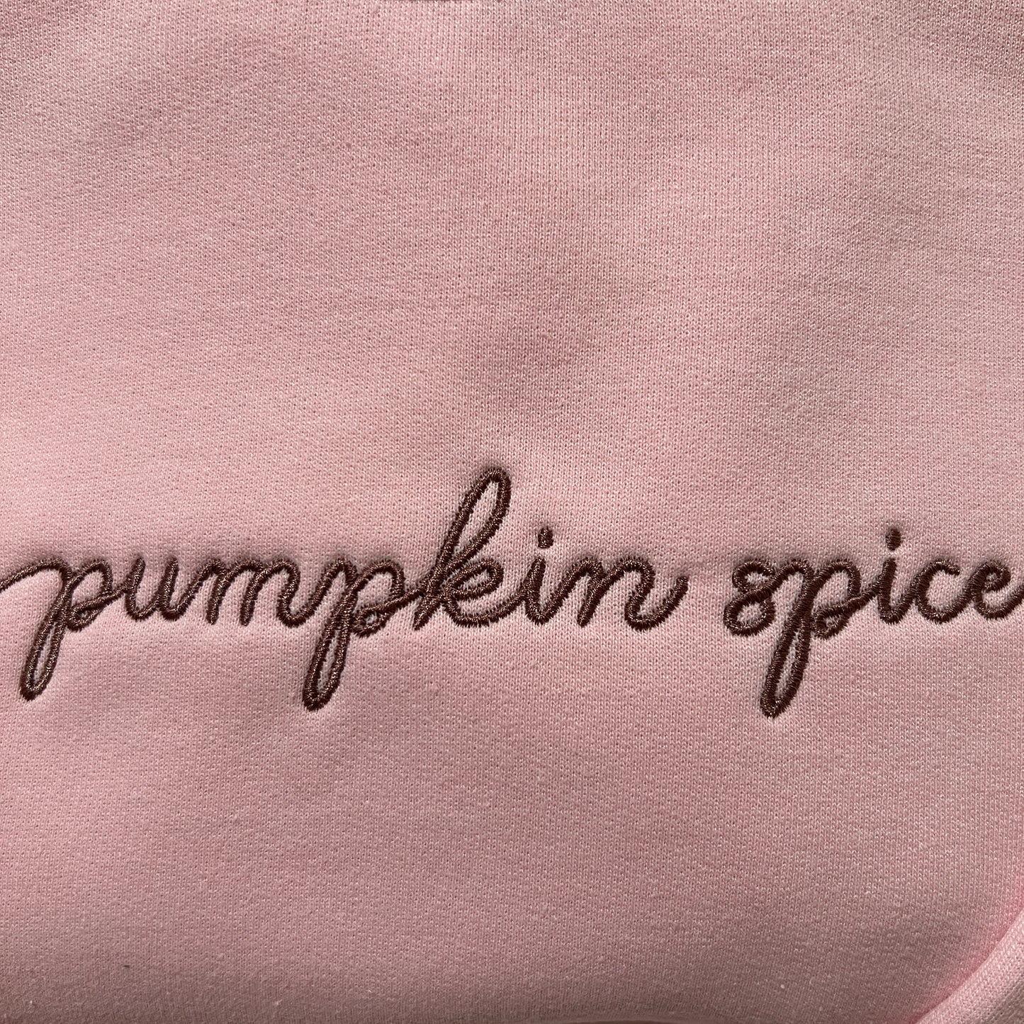 Pumpkin Spice Embroidered Sweatshirt