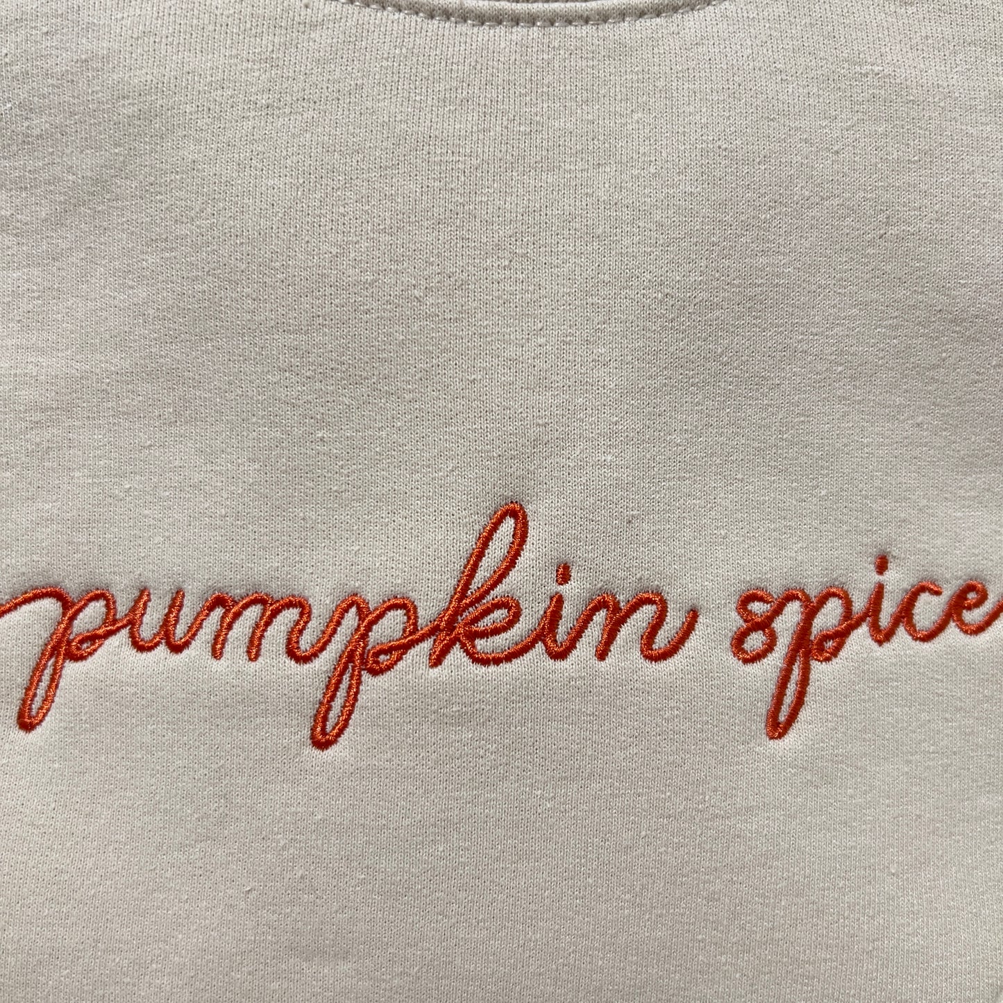 Pumpkin Spice Embroidered Sweatshirt