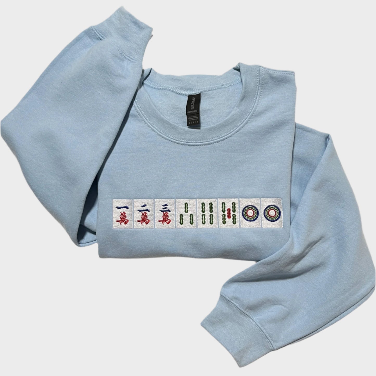 Mahjong Embroidered Sweatshirt