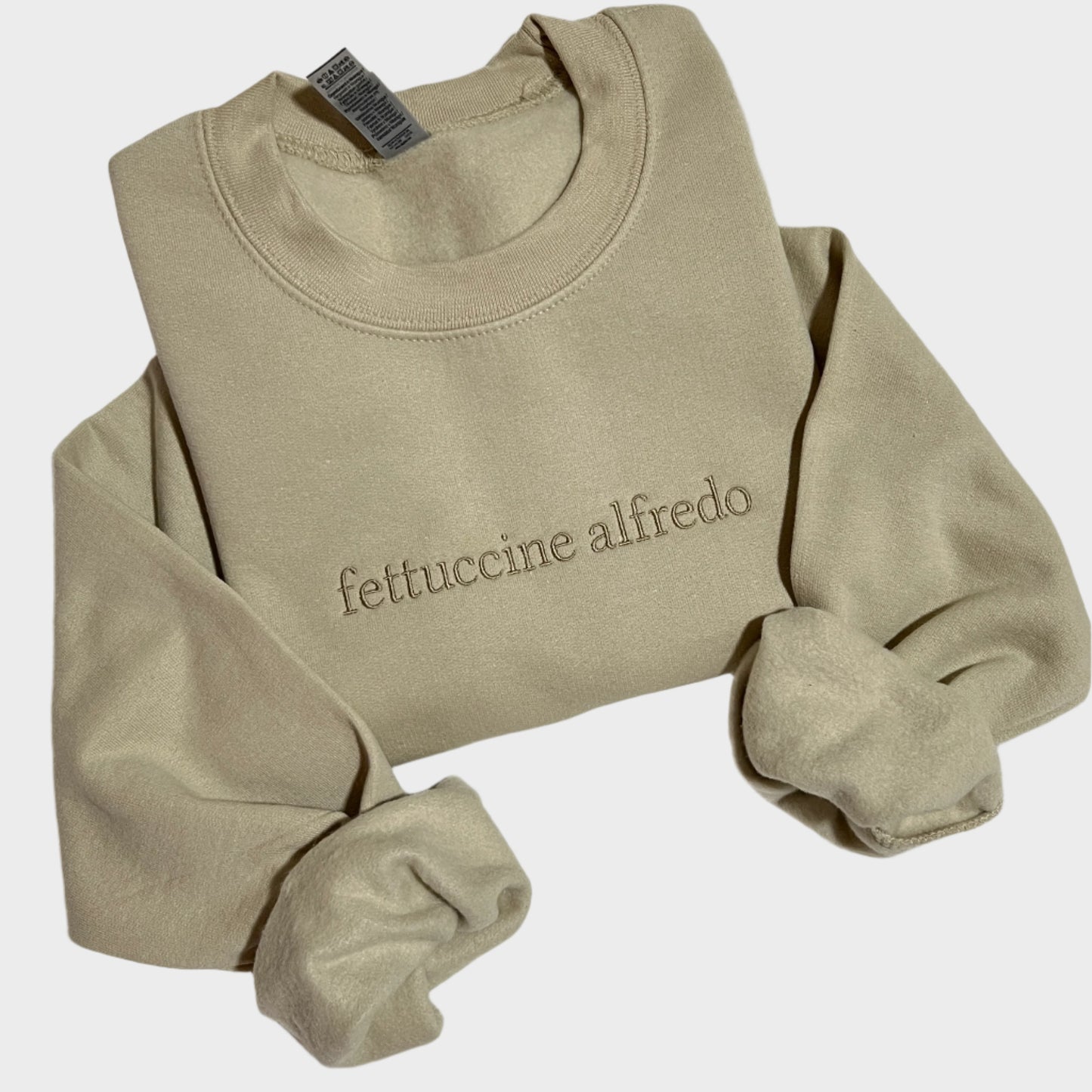 Fettuccine Alfredo Embroidered Sweatshirt