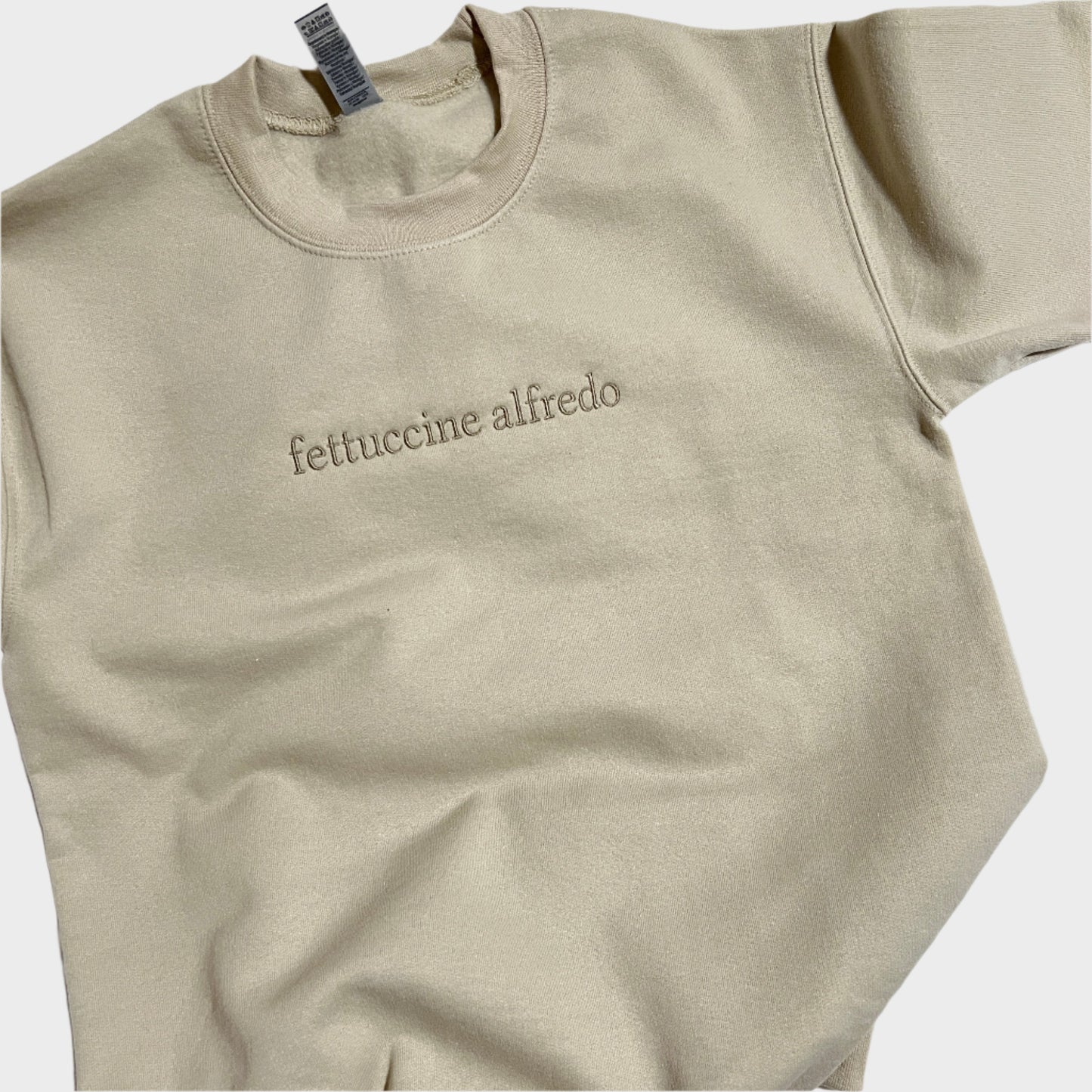 Fettuccine Alfredo Embroidered Sweatshirt