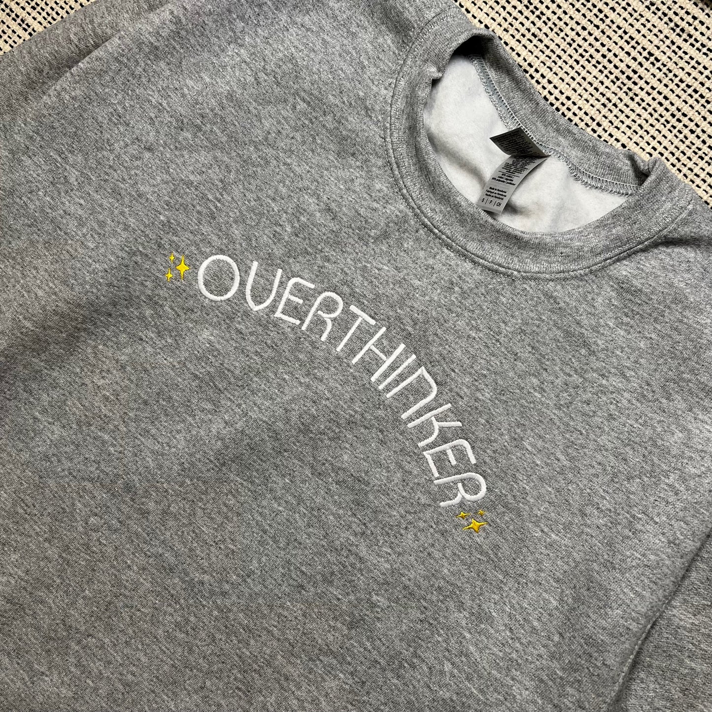 Overthinker Embroidered Sweatshirt