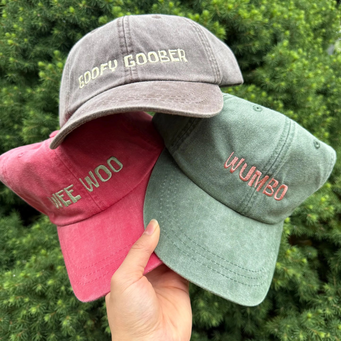 Wee Woo, Goofy Goober, Wumbo Embroidered Cotton Hat/Cap